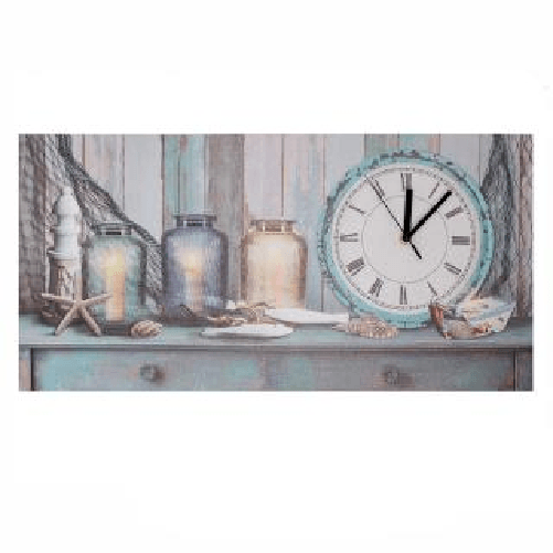 Vacchetti-Orologio-quadro-led-mare-legno-con-candele-cm60x30x22