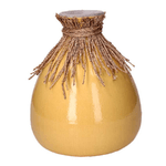 Vacchetti-Vaso-ceramica-corda-giallo-cm-ø305h305