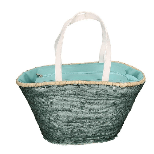 Vacchetti-Borsa-paglia-con-paillettes-azzurro-cm47x18h23