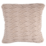 Vacchetti Fodera cuscino tessuto macrame' bianco cm45x45