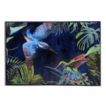 Vacchetti Quadro dipinto colibri' cm92x62x4,5