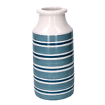 Vacchetti Vaso ceramica bianco azzurro cm ø20h40