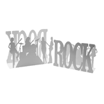 Vacchetti Portariviste metallo rock 1-2 bianco cm35x12h24