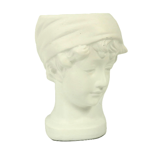 Vacchetti-Portavaso-resina-busto-bianco-cm17x12h22