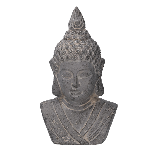 Vacchetti-Buddha-resina-grigio-cm245x17h41