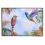 Vacchetti Quadro dipinto colibri' cm92x62x4,5