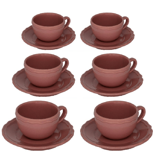 Vacchetti-Tazzina-caffe--set-6-pezzi-juliet-rosa-antico-c-piattino-cmø75h5