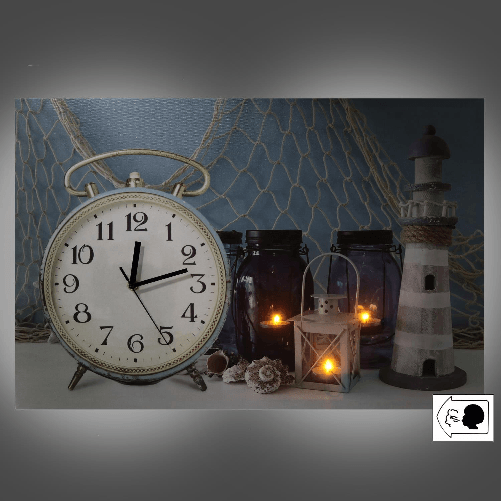 Vacchetti-Orologio-quadro-led-mare-legno-con-farocm60x40x22