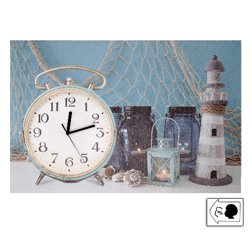 Vacchetti-Orologio-quadro-led-mare-legno-con-farocm60x40x22