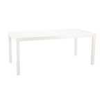 Vacchetti Tavolo alluminio boise bianco opaco allungabile cm160/220x90h67,5/75