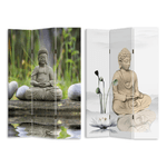 Vacchetti Paravento stampa 3 ante buddha cm120,6x2,5h180