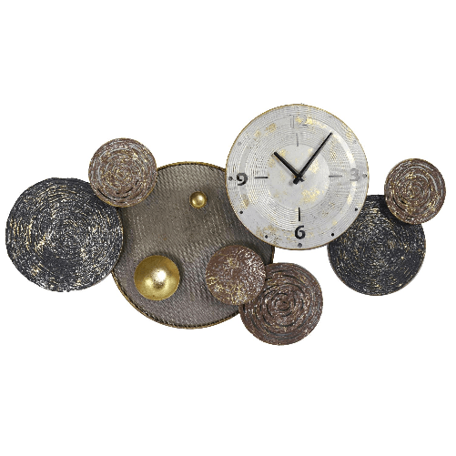 Vacchetti-Quadro-metallo-con-orologio-multicolor-cm914x57x508