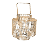 Vacchetti Lanterna rattan naturale tondo cmø39h39/55