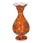 Vacchetti-Vaso-ceramica-arancione-cm-ø14h30