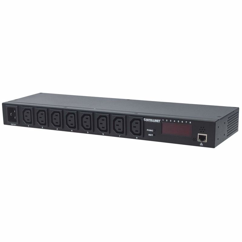 Intellinet-163682-unita-di-distribuzione-dell-energia--PDU--8-presa-e--AC-Nero