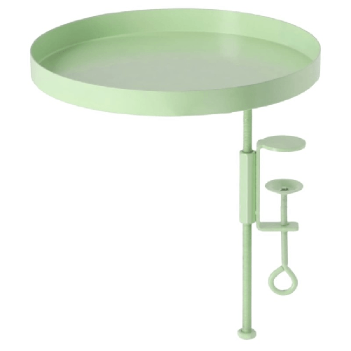 Esschert-Design-Vassoio-per-Piante-con-Morsetto-Rotondo-Verde-L