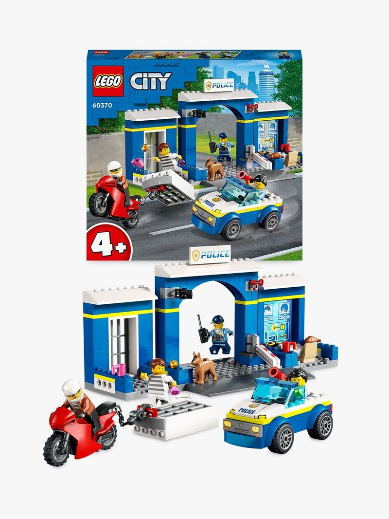 LEGO-City-60370-Inseguimento-alla-Stazione-di-Polizia-Macchina-e-Moto-giocattolo-Minifigure-e-Cane-Giochi-per-Bambini-4-