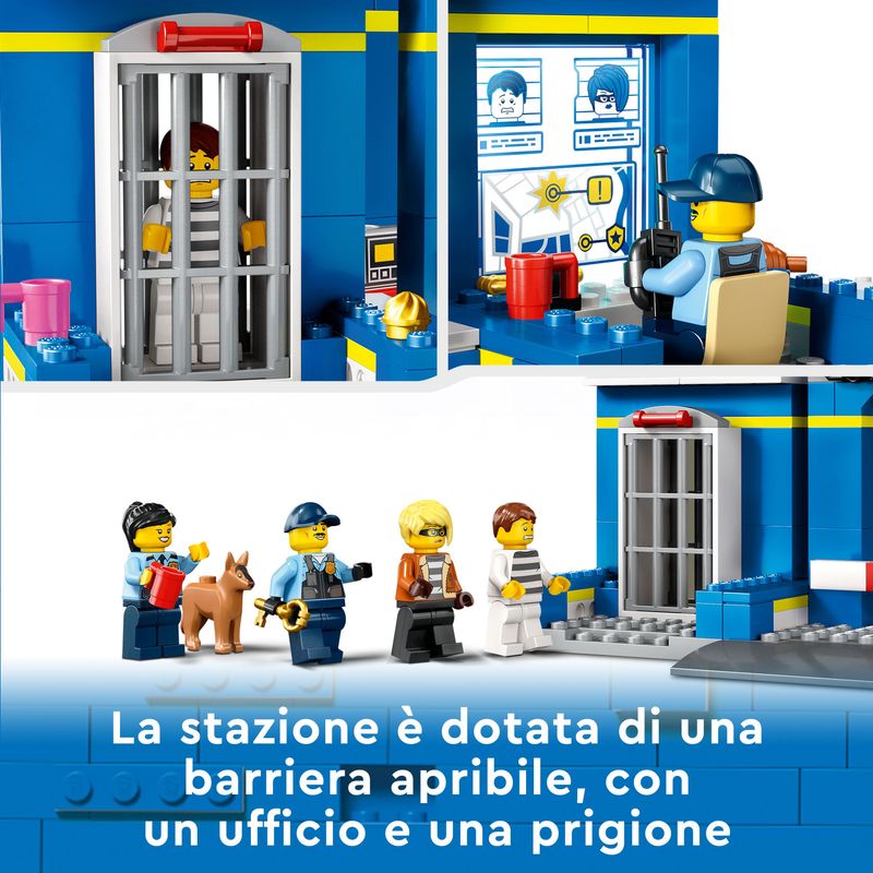 LEGO-City-60370-Inseguimento-alla-Stazione-di-Polizia-Macchina-e-Moto-giocattolo-Minifigure-e-Cane-Giochi-per-Bambini-4-