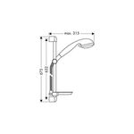 Hansgrohe *Croma 27751 Saliscendi 3Jet Cm.65 Cromo