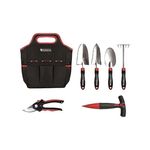 Sandrigarden Set Attrezzi da Giardino Borsa Sg-a90 Inox Ergo 6 pezzi