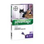 Advantix Advantage Soluzione Spot On per Gatti e Conigli 80mg Confezione 4 Pezzi