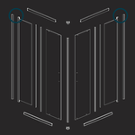 Box-cabina-doccia-angolare-corner-due-ante-scorrevoli-cristallo-temprato-alta-qualita-----misure-67-69x97-99xh195-cm...