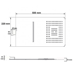 Soffione-doccia-a-parete-acciaio-inox-punta-quadrata-con-cascata