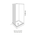 Box-doccia-a-soffietto-a-due-lati-in-pvc-guide-estensibili-aperture-reversibili-----misure-80-92-x-68-80-cm-sx-confe...