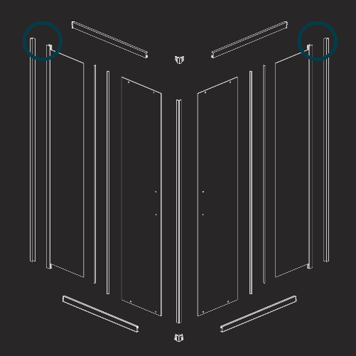 Box-cabina-doccia-angolare-corner-due-ante-scorrevoli-cristallo-temprato-alta-qualita-----misure-77-79x97-99xh195-cm...