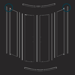 Box-cabina-doccia-semicircolare-circle-due-ante-scorrevoli-cristallo-temprato-----misure-78-80x78-80xh195-trasparente...