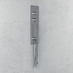 Wall kit a parete da incasso a muro acciaio inox cromato lucido deviatore doccetta doccia *** confezione 1