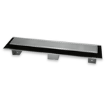 Canale canaletta pavimento lineare scarico doccia acciaio inox satinato canalina *** misure l485xh63>115 mm, confezio...