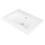 Lavabo ad incasso in mineral marmo 71x46 cm mobile composizione bagno *** confezione 1