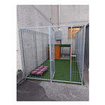 Box per cani in rete da esterno con zincatura a caldo da 400x200x altezza 180 cm