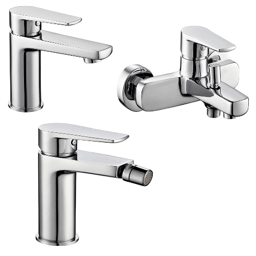 Miscelatore-rubinetto-bidet-cromato---miscelatore-rubinetto-lavabo-cromato---miscelatore-esterno-vasca-con-deviatore