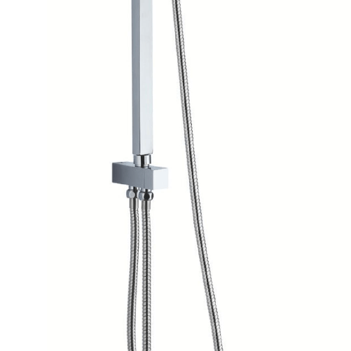 Colonna-doccia-attrezzata-acciaio-inox-cromato-soffione-quadro-doccetta-----confezione-1