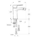 Miscelatore-rubinetto-africa-per-bidet-in-ottone-colore-nero-opaco-con-piletta-----confezione-1