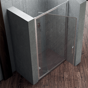 Porta doccia tilt battente basculante trasparente profilo cromo cristallo 6 mm *** misure 76-80xh195 cm trasparente, ...
