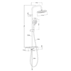 Ogomondo-colonna-doccia-attrezzata-gamma-in-ottone-cromato-diametro-22-mm