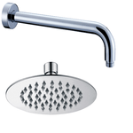 Braccio-doccia-ottone-cromato---soffione-doccia-tondo-acciaio-inox-diam-250x2-mm-spessore