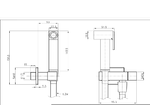 Kit-idroscopino-nero-quadro-doccetta-per-wc-portatile-shut-off-monogetto-con-leva