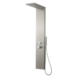 Colonna doccia attrezzata easy in acciaio inox con cascata spazzolata 150x23x53 *** confezione 1