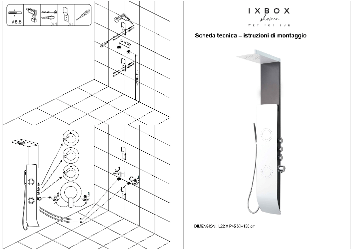 Colonna-doccia-tec-alluminio-bianco-nero-getti-idro-arredamento-h150xl22-----confezione-1