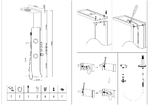 Colonna-doccia-tec-alluminio-bianco-nero-getti-idro-arredamento-h150xl22-----confezione-1