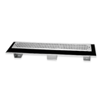 Canale canaletta pavimento lineare scarico doccia acciaio inox lucido canalina *** misure l985xh63>115 mm, confezione 1