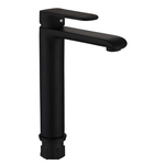 Miscelatore rubinetto puma per lavabo con bocca alta in ottone nero opaco bagno *** confezione 1