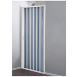 Porta doccia a soffietto in pvc con guide estensibili ed aperture reversibili *** misure 116-140 cm, confezione 1