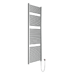 Termoarredo bagno scaldasalviette elettrico calorifero termosifone cromo lucido *** finitura- cromo lucido, misure h1...