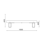 Panca-da-giardino-modello-milano-in-acciaio-lunghezza-100-cm