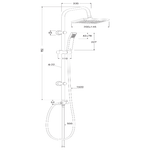 Ogomondo-colonna-doccia-attrezzata-beta-ottone-cromato-con-staffe-a-muro-in-abs